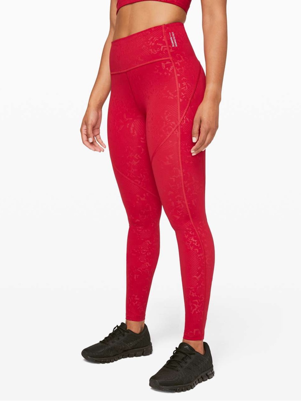 Lululemon Stronger as One Tight X Barrys Bootcamp Red - Size 8